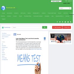 Learn what Means Test is and find its benefits with a professional