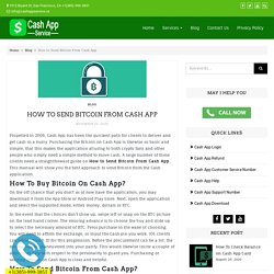 Learn How to Send Bitcoin From Cash App easily from the experts