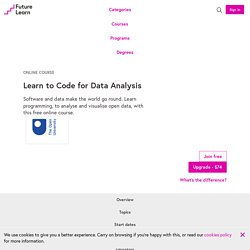 Learn to Code for Data Analysis - Free online course
