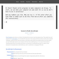 Learn to Code: JavaScript