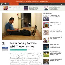 Learn Coding For Free With These 10 Sites