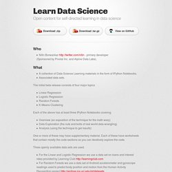 Learn Data Science by nborwankar