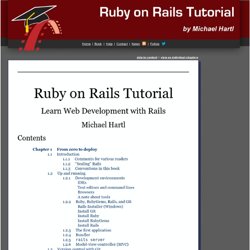 Learn Web Development with the Ruby on Rails Tutorial
