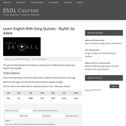 Learn English With Songs - Skyfall, by Adele