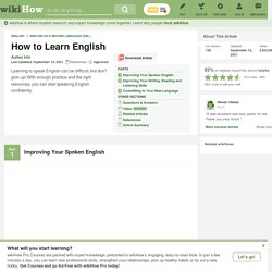 How to Learn English: 15 Steps