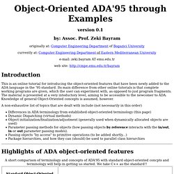 Learn by Example: Object-Oriented Ada'95