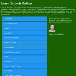 Learn french free Learn to Speak french online