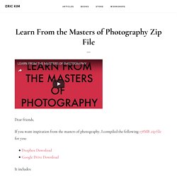 Learn From the Masters of Photography Zip File