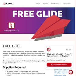 Learn how to make a Free Glide paper airplane design!