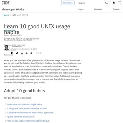 UNIX tips: Learn 10 good UNIX usage habits - Vimperator