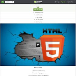 HTML5 Beginners Crash Course by Robin Nixon