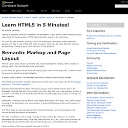 Learn HTML5 in 5 Minutes!