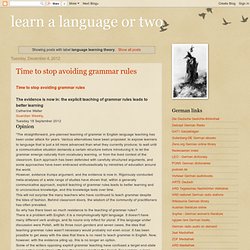 language learning theory