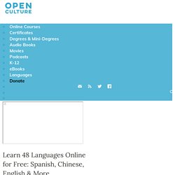 Learn 40 Languages for Free: Spanish, English, Chinese & More
