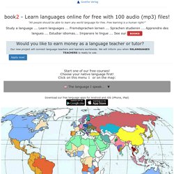 Learn 50 Languages Online for Free - book2 Audio Trainer