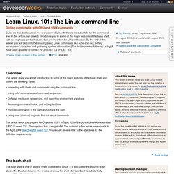 Learn Linux, 101: The Linux command line