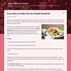 Learn How To Make The Best Falafel Sandwich