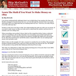 Learn The Math if You Want To Make Money on eBay