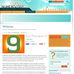 Learn what it means to have a Sun Number 9