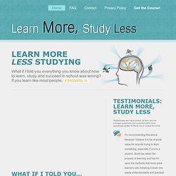 Learn More, Study Less: The Video Course
