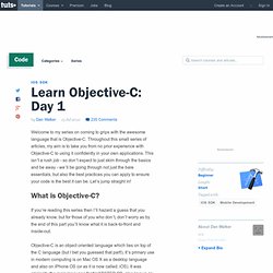 Learn Objective-C: Day 1
