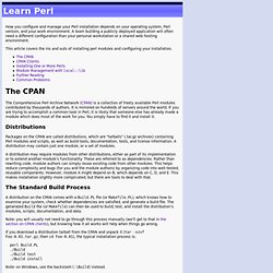 Learn Perl - CPAN and Perl Configuration Howto