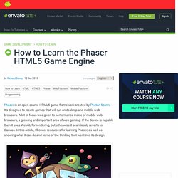 How to Learn the Phaser HTML5 Game Engine