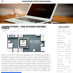 Overview of Pytest: The Python Testing Tools