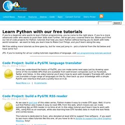 Learn Python with our free tutorials