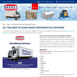 All You Need to Learn About Refrigerated Container