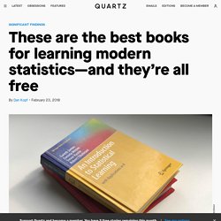 Want to learn statistics? These are the best books, and they're free to download