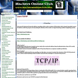 Learn TCP/IP