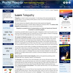 Learn Telepathy