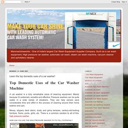 People still believe that car washer can't be work flawlessly in the domestic area but it's a myth
