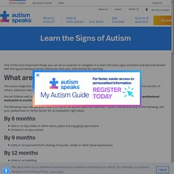 Learn the Signs of Autism
