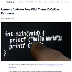 Learn to Code for Free With These 10 Online Resources