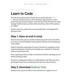 Learn to Code – Radhika Morabia