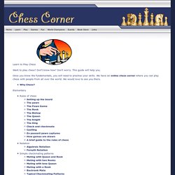 Chess Corner - Chess Tutorial