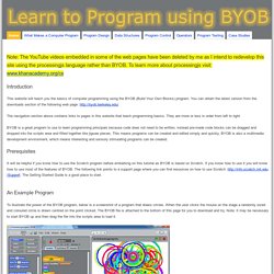 Learn to program using BYOB