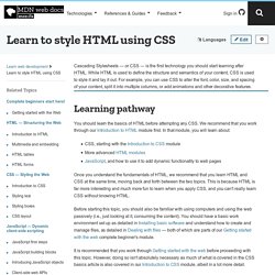 CSS - Learn web development
