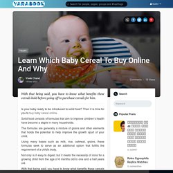 Learn Which Baby Cereal To Buy Online And Why