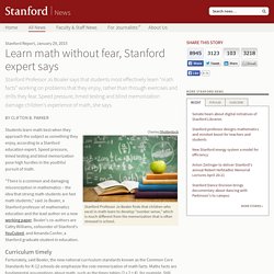 Learn math without fear, Stanford expert says