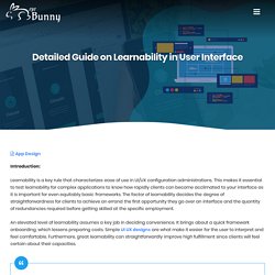 Detailed Guide on Learnability in User Interface