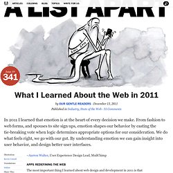 What I Learned About the Web in 2011