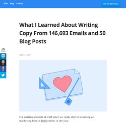 What I Learned About Writing Copy From 146,693 Emails and 50 Blog Posts