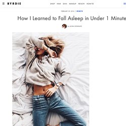How I Learned To Fall Asleep In Under 1 Minute