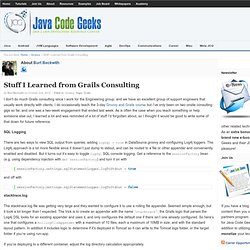 Stuff I Learned from Grails Consulting