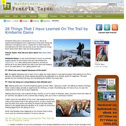 28 Things That I Have Learned On The Trail by Kimberlie Dame