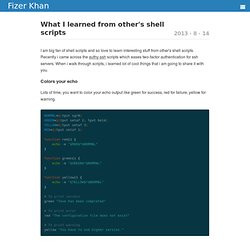 shell scripts