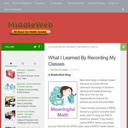 What I Learned By Recording My Own Teaching